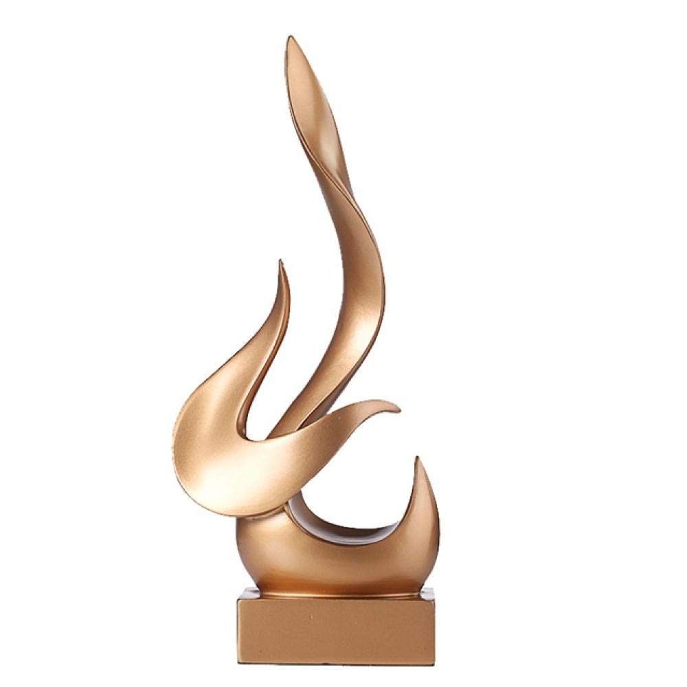 Statua astratta Scultura Figurine Decorazione della stanza Artigianato Sculture per statue domestiche e figurine Scultura creativa della fiamma Polyresin Statua di vita Ornamenti per la