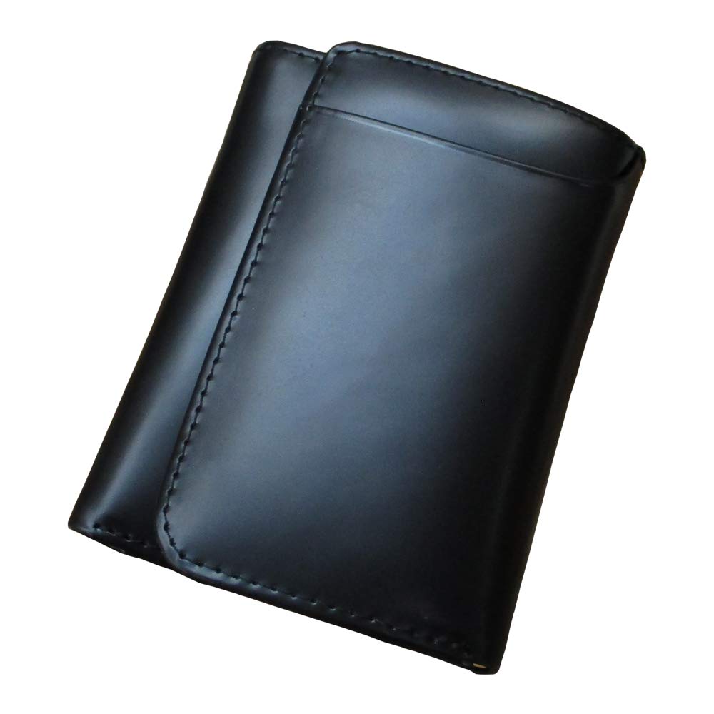 Maturi マトゥーリ エグゼクティブ コードバン 馬革 牛革 三つ折り財布 コンパクトウォレット MR-501 BK/BLUE ブラック ブルー【送料無料】 Amazon | [マトゥーリ] エグゼクティブ コードバン 馬革 三つ折り財布