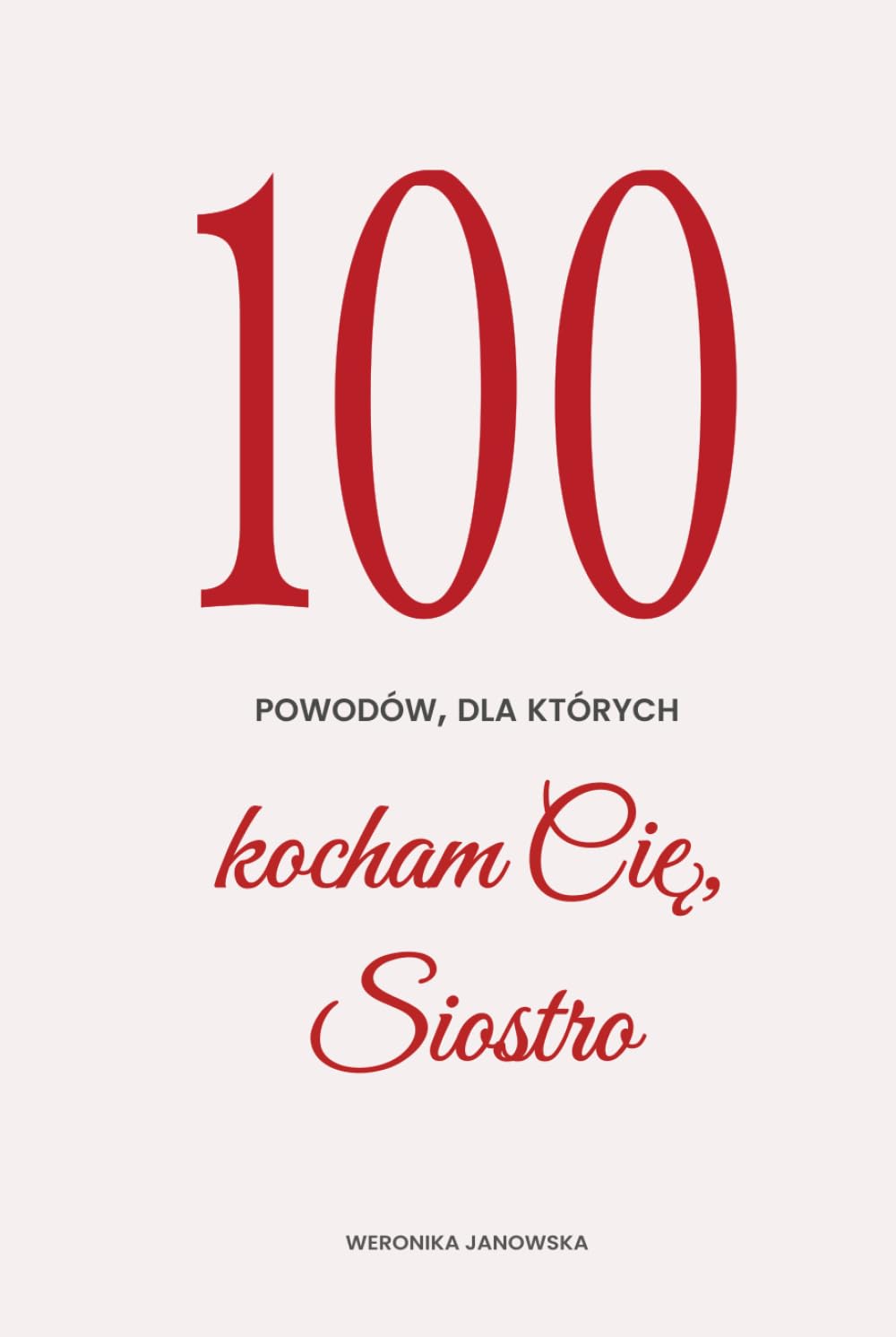 100 powodów, dla których kocham Cię, Siostro