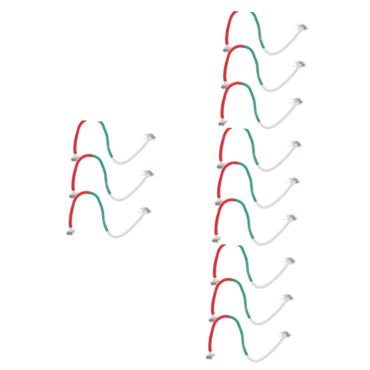 Yardwe 12piezas Juguetes para Gatos Hierba Juguetes Interactivos De Cuerda Coloridos para Masticar y para Gatos Interiores