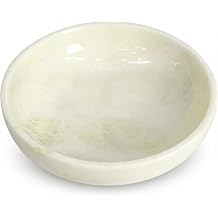 Marble Fruit Bowl for Home Decor, 7.8" Real Green Marble Tray