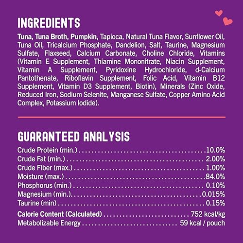Stella & Chewy's Carnivore Cravings Wet Cat Food - Premium Pouches - Grain Free, High Protein Tuna & Pumpkin - Perfect For Picky Eaters - Complete Meal or Topper (2.8 oz, 24 Pack) - image 5