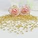 OurWarm 1000 Diamond Table Confetti Wedding Banquet Favor Acrylic Crystal Beads Vase Beads Craft Jewels Bridal Shower Party Decor 1 Carat / 6.5mm Gold
