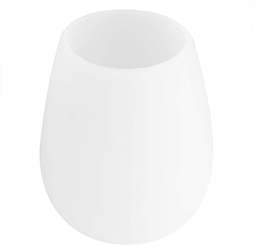 Taza fácil de vino, vidrio de silicona duradero reutilizable, soda portátil para cócteles, cerveza y agua