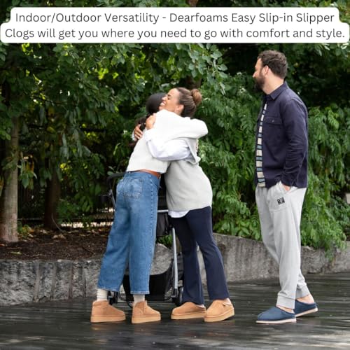 Image of Fireside by Dearfoams Men's Grafton Shearling Indoor /Outdoor Clog | Casual Slippers