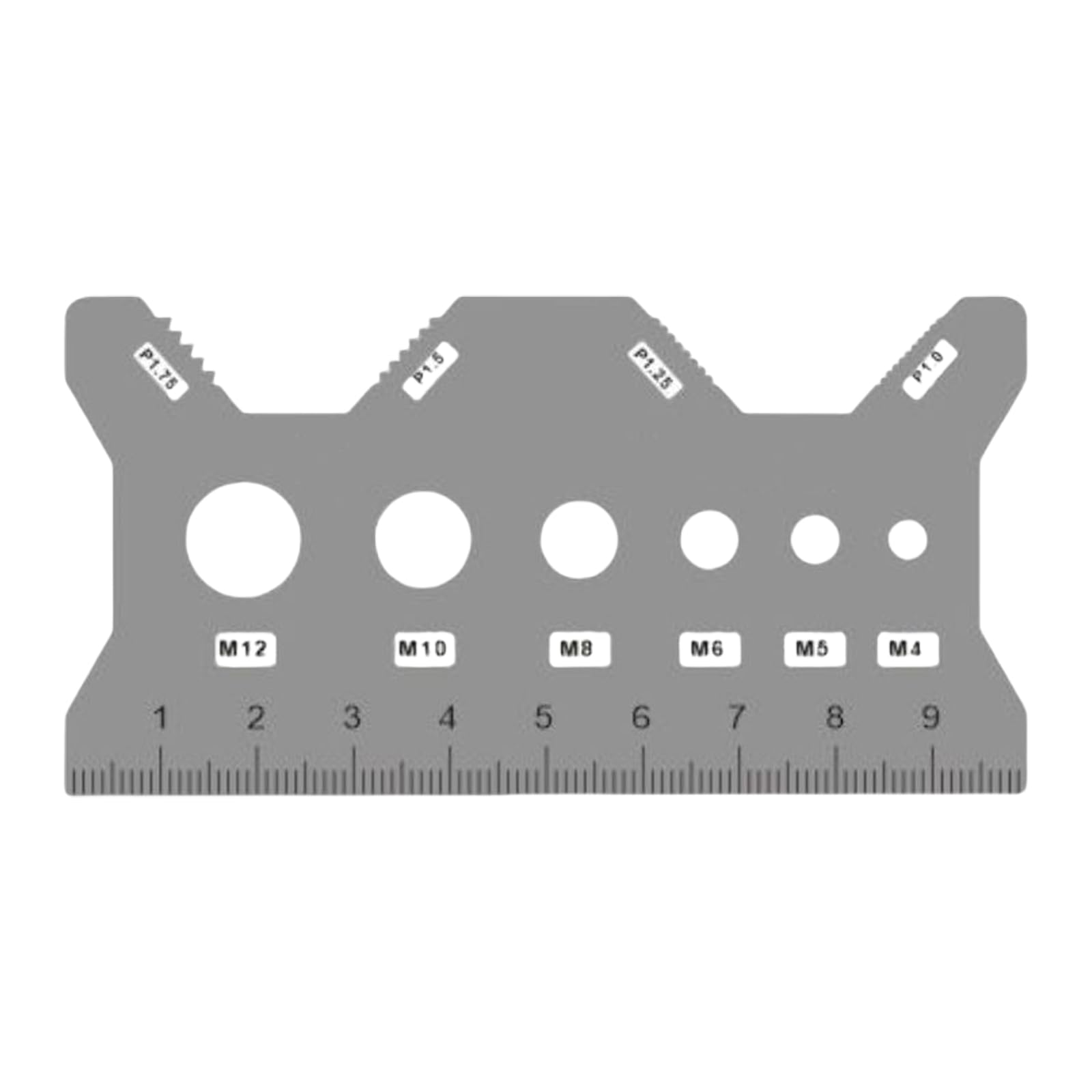 Precisions Screw Gauges Accurate Measurement Tool Steel Screw Measuring Card Portable Size Measuring for 4mm / 5mm Workshop Equipment