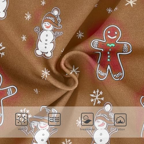 Cute Snowman Gingerbread Cookies Brown Toddler Underwear Custom 2t Cotton Cute Panties Girl Durable Undies Kids Briefs3