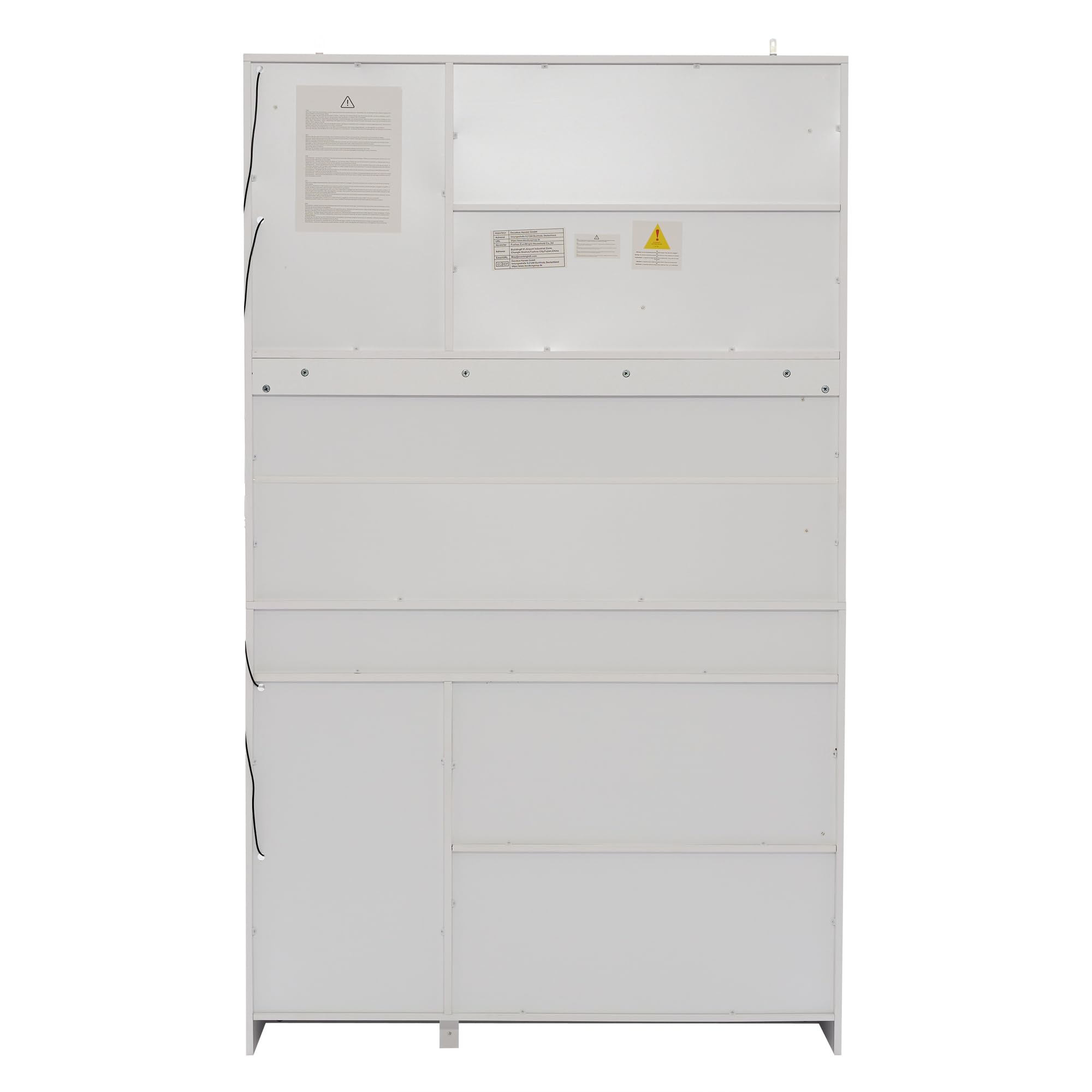 Armario de cristal para puerta, 36 x 120 x 200 cm, blanco – marco de puerta negro, armario de vitrina, estantería de almacenamiento múltiple para colección, dormitorio, salón, oficina