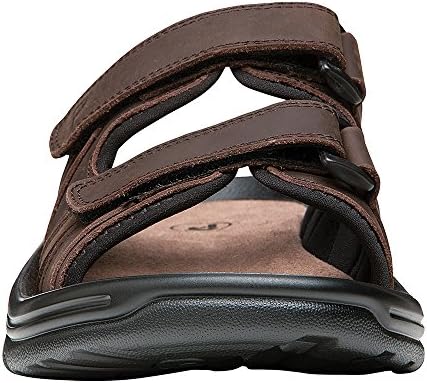 Propét mens Vero Slide Sandal, Brown, 13 XX-Wide US | Image 4