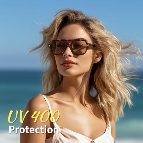 Vintage Square 70s Aviator Sunglasses for Women Men Classic Retro Stylish Frame UV400 Trendy Sunglasses2