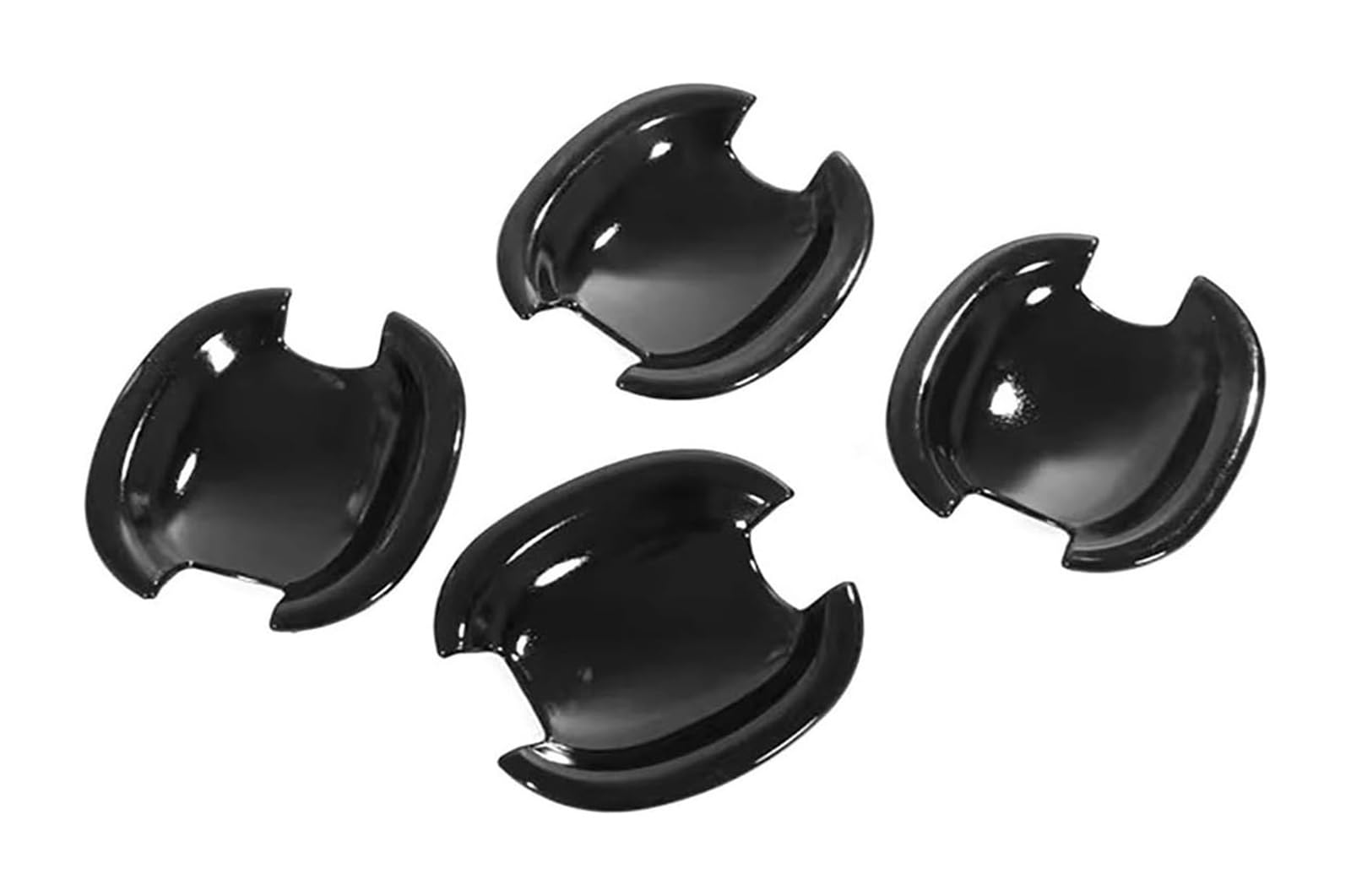 YSBVBLRMRV Car Outside Door Handle Cap for Sagitar A6 2012-2017 No Hole Door Handle & Anti-Scratch Cup Pull Protector Kit(Door Bowl Bright Black)