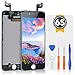 Produktbild bokman für iPhone 6s Schwarz Display Ersatzbildschirm LCD Glas Touchscreen Front Komplettes Glas mit Werkzeuge