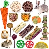 VESPRO Bunny Teys for Rabbits Hamster/Guinea Pig Toys Natural Timothy Hay Sticks...