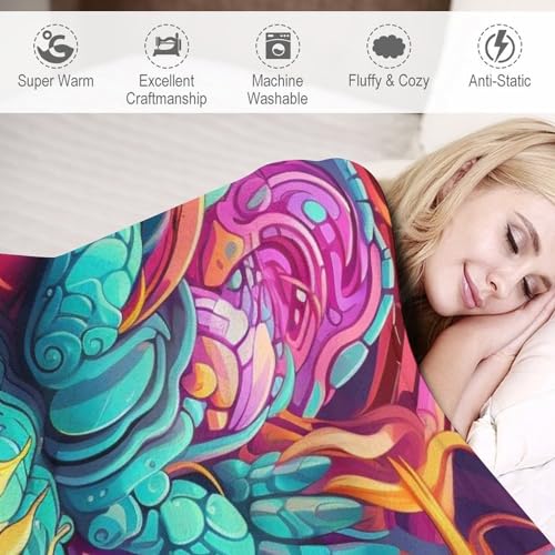 Couverture flanelle polaire douce chaude lavable machine 140x180