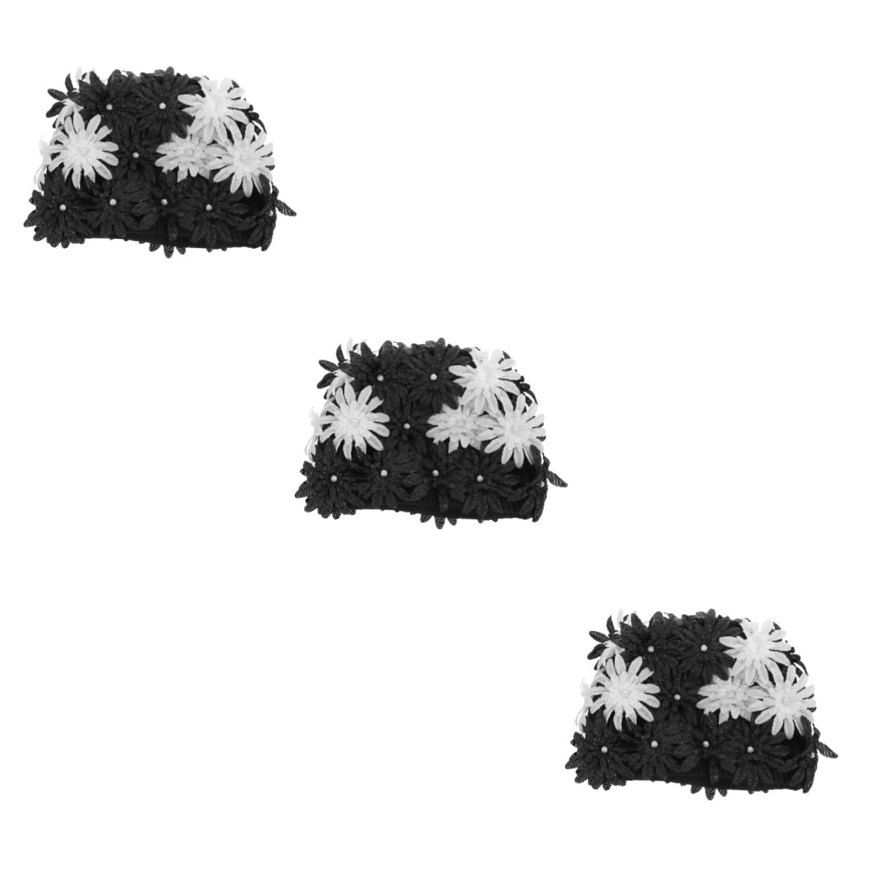 Bonnet de Natation Floral Étanche pour Capacité Élastique pour Cheveux Longs Épais Confort Optimal Bain Design Chic de Qualité