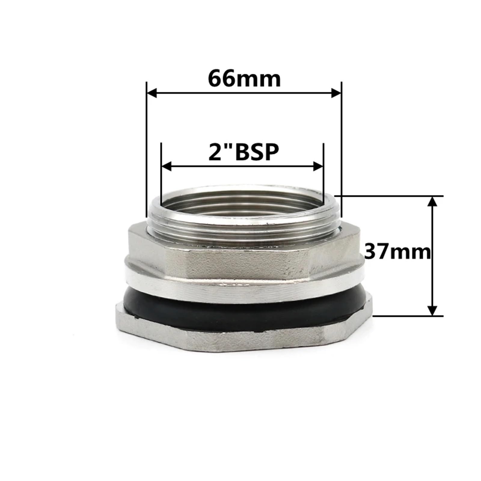 1/2 "3/4" 1 "1-1/2" gwint wewnętrzny Dn15 złączka do zbiornika na wodę jointer adapter przyłączeniowy SUS304 stal nierdzewna (DN50)