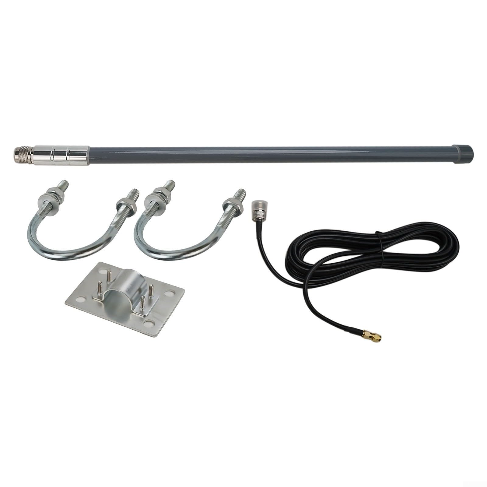 ZYNCUE Antenne d'extérieur 12 DBi 55 cm pour antenne Lora en fibre de verre omnidirectionnelle Antenne de réception longue distance, 860-930 MHz (kit d'antenne)