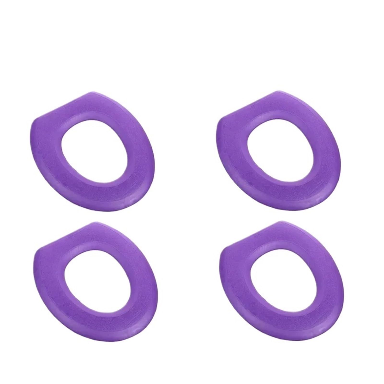 MZSKLW Padded Toilet Seat O-Shape Toilet Seat Cover Keep Warm Pumpkin Pattern Closestool Mat(Purple-4Pcs)