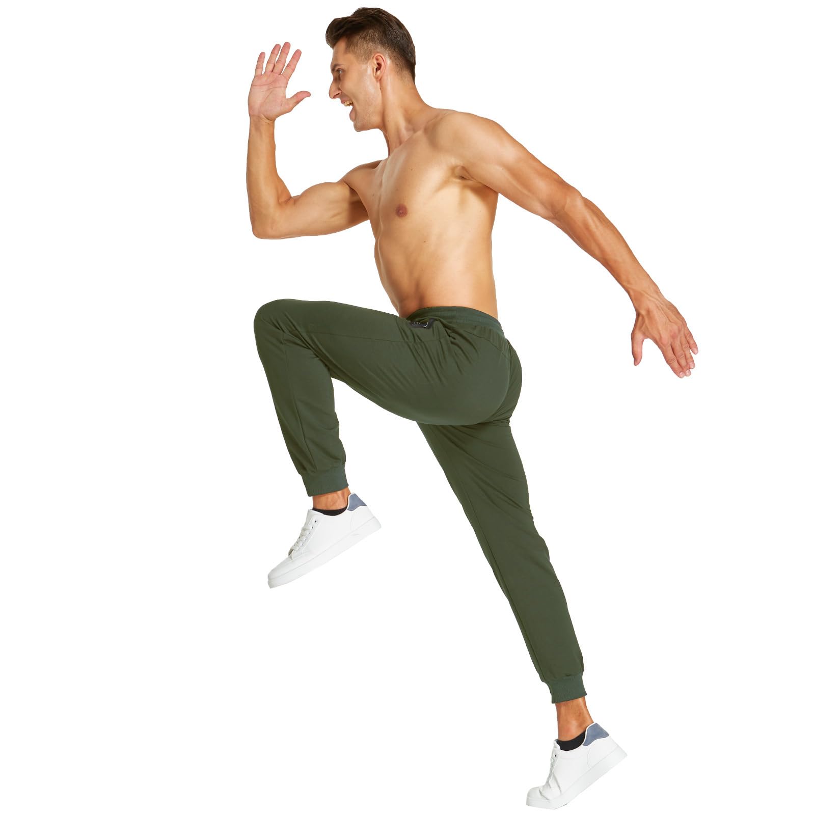 JustSun Jogginghose Herren Baumwolle Warme Gefütterte Thermo Fleece Hosen Winter Outdoor Sporthose Freizeithose mit Reißverschluss Taschen