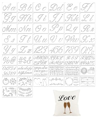 Pochoir lettre alphabet pour personnaliser vos projets de peinture sur bois et artisanat