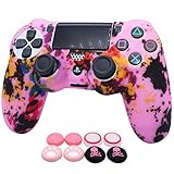 🎮【Funda de silicona especial para controlador de PS4】La funda de silicona está diseñada con precisión para PS4/PS4 Slim/PS4 ProController Corte preciso para el controlador PS4 con acceso preciso a todos los controles y puertos. La funda de silicona de alta calidad cubre completamente tu controlador, dando a tu controlador un tacto suave ergonómico que es ideal para tocar durante el juego. (Nota: controlador no incluido).