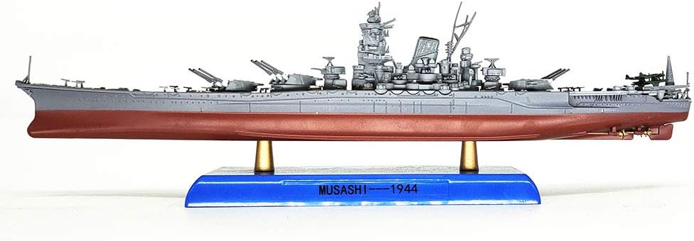 1/1000 Japan Musashi Battleship Model Alloy Die-Casting Ship Models Collection Ornaments
