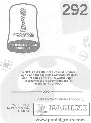 Miniatura 2 de 2019 Panini FIFA Women's World Cup France Album Stickers (Individual Sticker Only) Soccer #292 Vanina Correa Argentina 2 Inch by 2 12 Inch