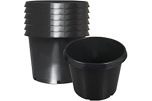 20 Gallon Plastic Pots for Plants, 5 Pack Flexible Nursery Pots