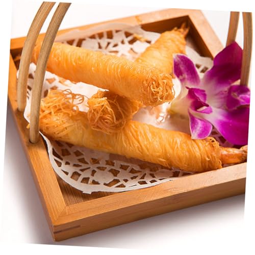 Bandeja para sushi de bambú Alipis con asa miniatura 5