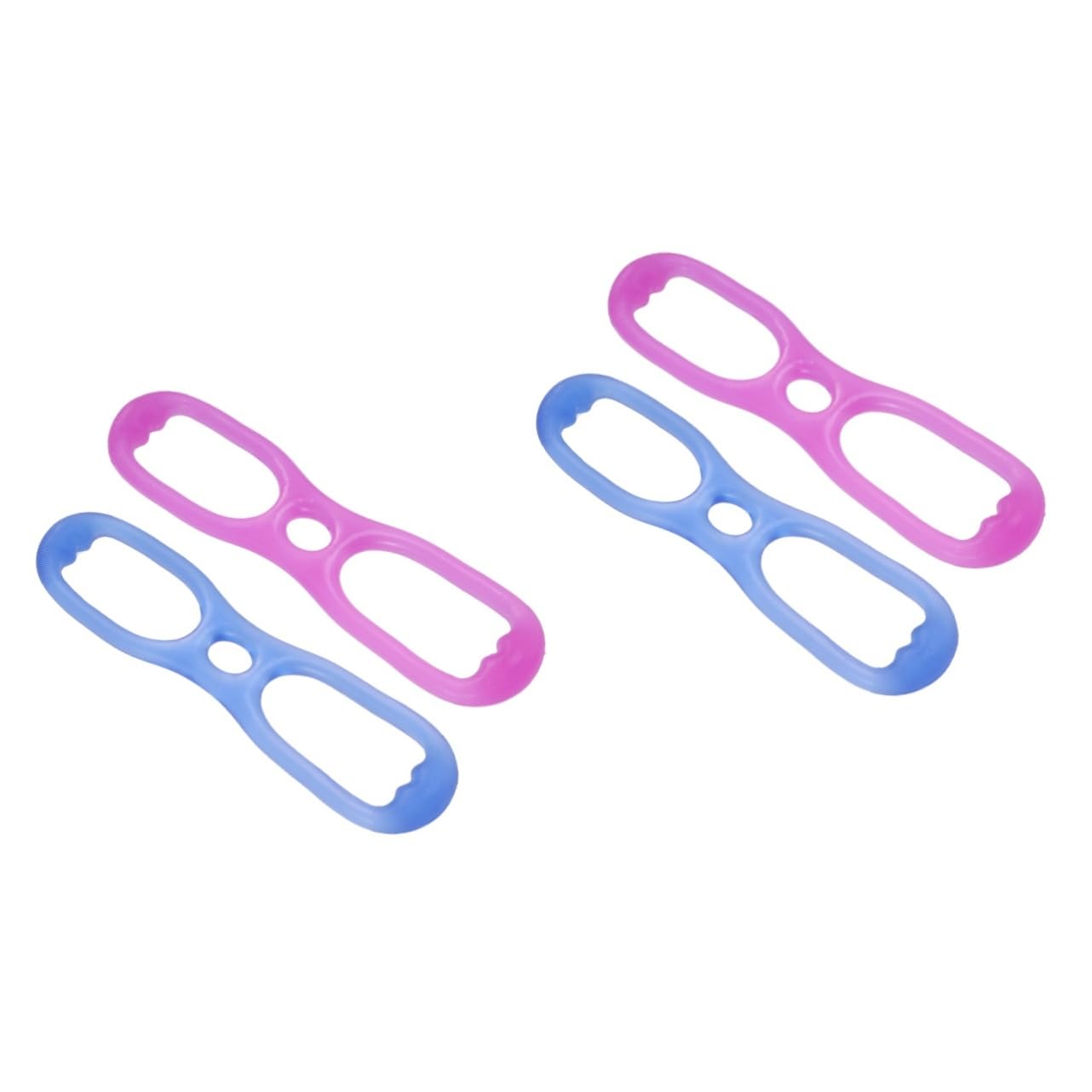 Toddmomy Bandas De Resistencia Muscular Forma De para Ejercicio Fitness Y Yoga Tensores Compactos Y Duraderos para Entrenamiento Casa Color Azul Y 2 Piezas*2