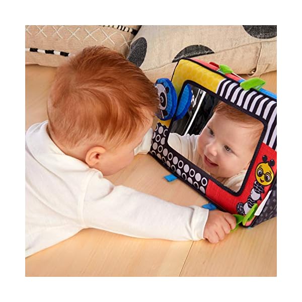 Baby Einstein, Flip For Art, Spiegel und Karten mit starken Kontrasten, perfekt zum Spielen in der Bauchlage oder für… – Bild 3