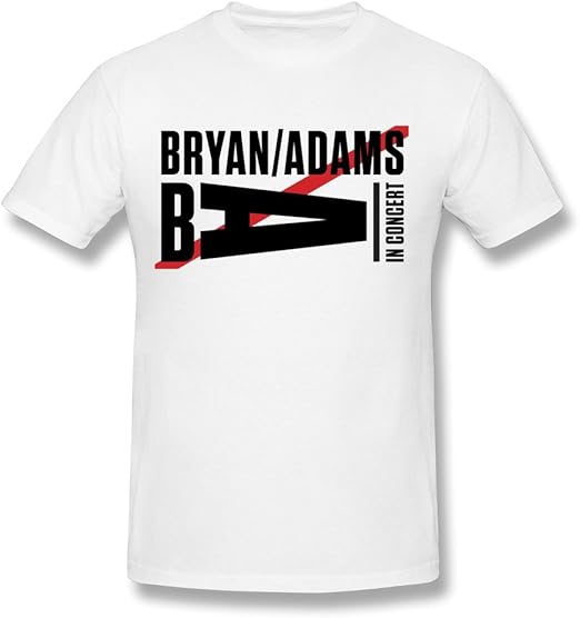 Amazon.com: Bryan Adams Concert Tour 2016 Mens T Shirt White : Clothing, Shoes & Jewelry