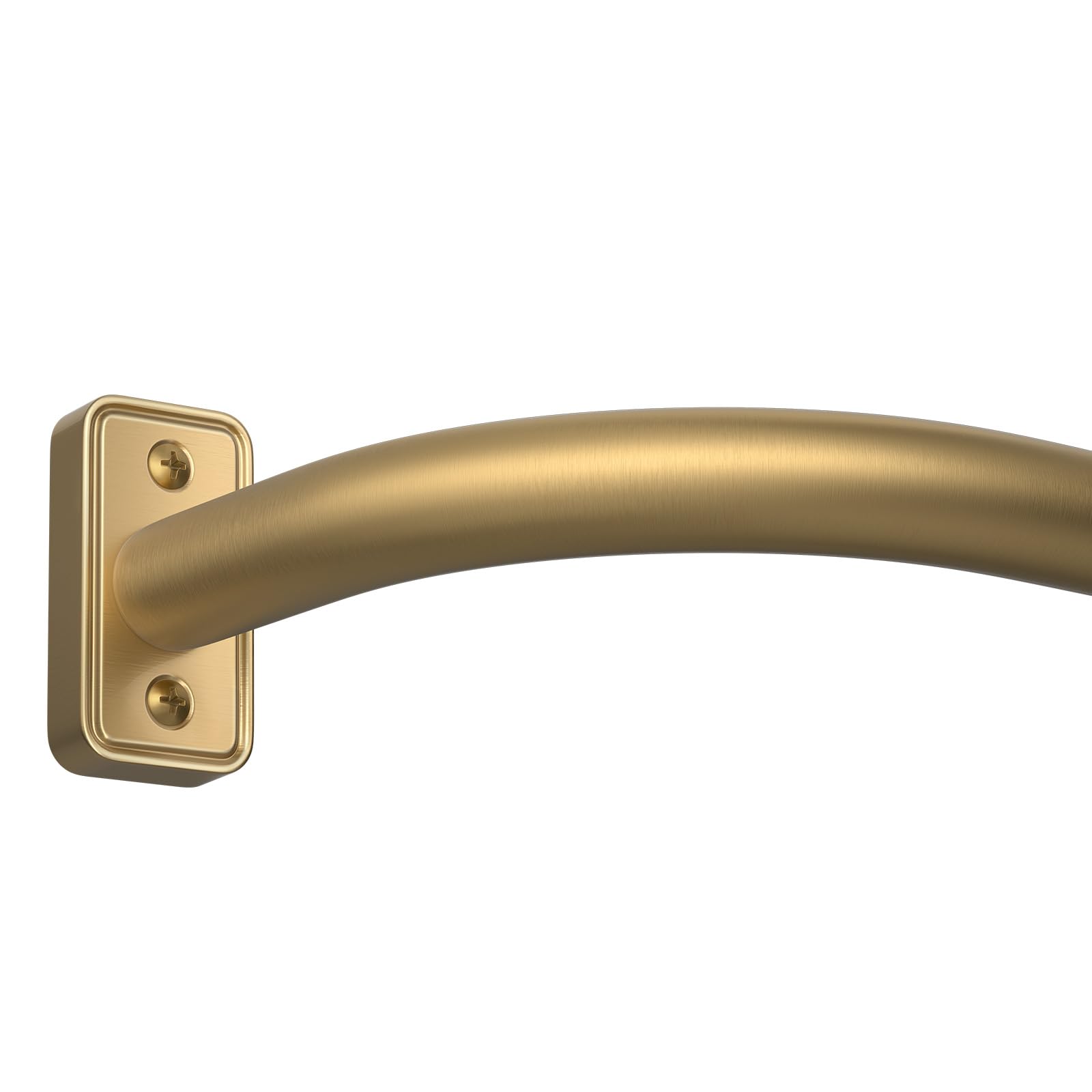 DEFYNEE Blackout Curtain Poles 81–305 cm, 25mm Extendable Curtain Rod, Gold