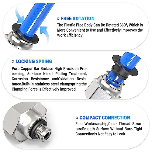 Image of TAILONZ 4MM Tube OD x 10-32 UNF Male Straight Push to Connect Fitting 2pcs