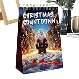wiroouia Weihnachts Adventskalender 2025 - Schreibtisch Dekokalender - Weihnachtsdekoration für Klassenaktivitäten, Schüler, Lehrer, Feierplaner und Hausdekoration