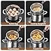 GOLDEN KEY Deep Fryer Pot with Basket and Lid,4.0L/4.2QT 304 Stainless Steel Standard Capacity Multi-function Cooking Pot with Strainer Basket for Kitchen Camping