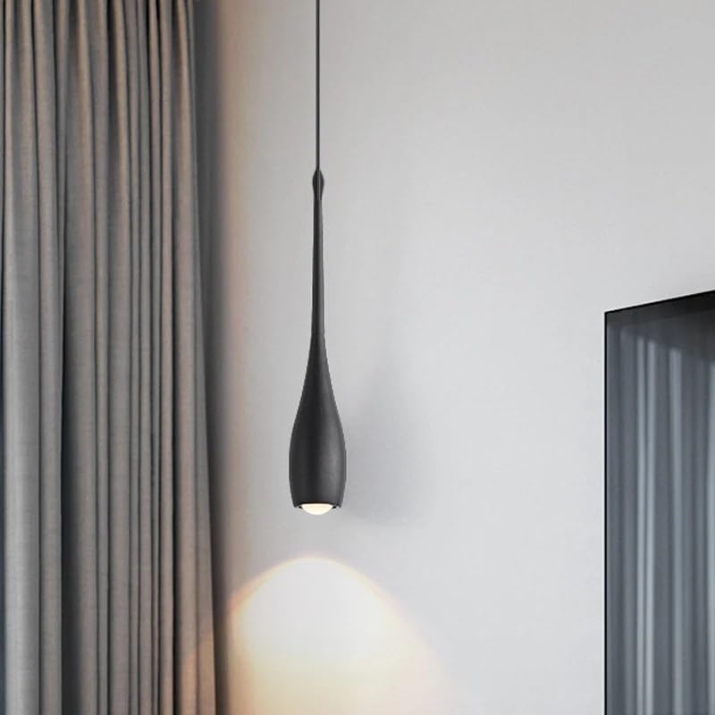 Lampes suspendues lustre miroir noir luminaire de plafond pour cuisine île et hôtel