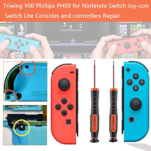 XBRdepot Triwing Y00 Y0 Y1 / Y1.5 Y2.5 Y3.0 PH00 Screwdriver Set for Nintendo Products Nintendo Switch Switch Lite Wii Gamecube Gameboy Advance DS Lite DSi 3DS GBA SP NDS