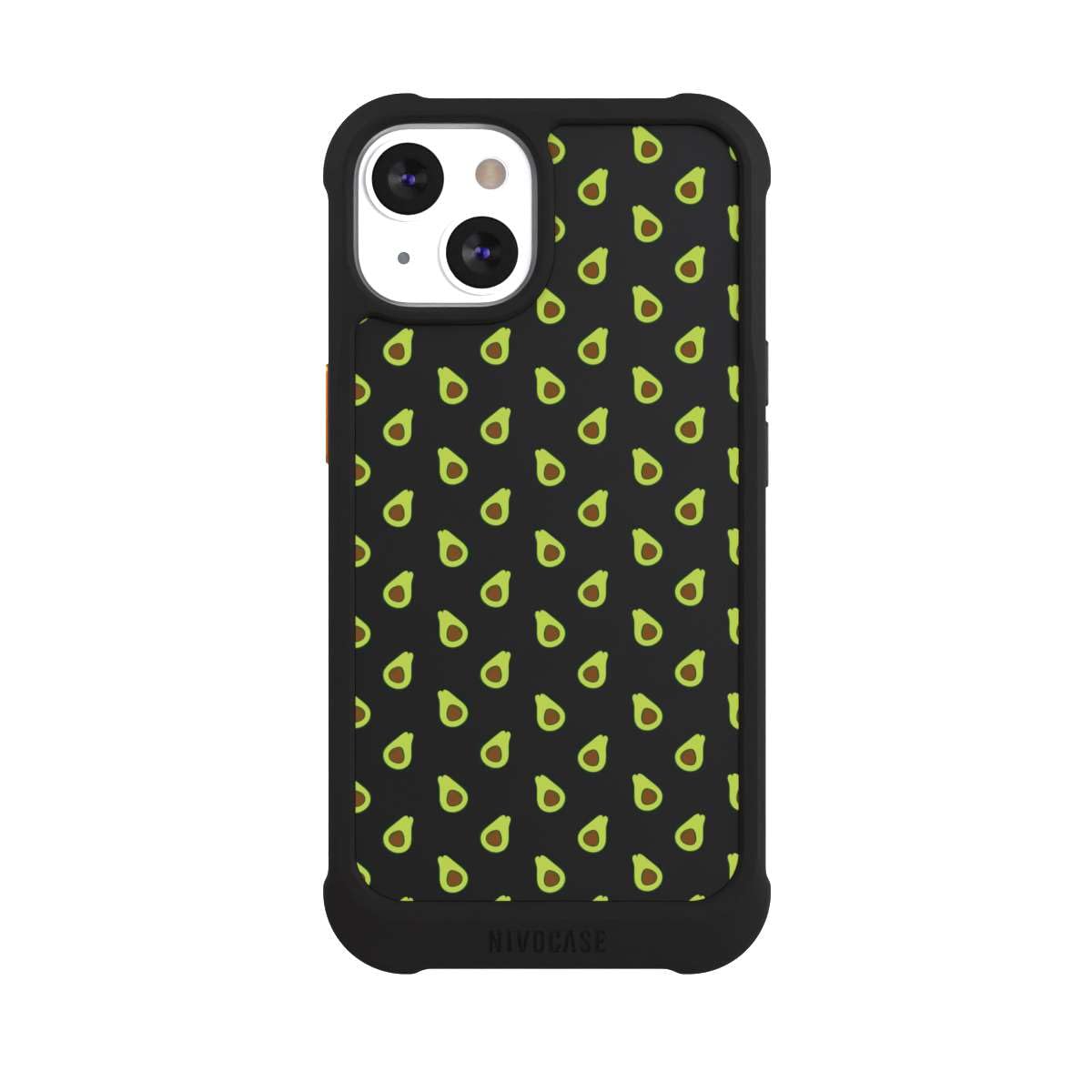 Custodia per Apple iPhone 13 Avocado Motivo Trasparente