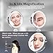 JOMARTO Makeup Mirror with Light,10X Magnification Makeup Mirror, Vanity Mirror,Double Sided Dimmable Cosmetic Mirror with Touch Control 360°Rotation Battery Powered, Lighted Makeup Mirror