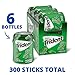 Trident Unwrapped Spearmint Sugar Free Gum, 6 Bottles of 50 Pieces (300 Total Pieces)