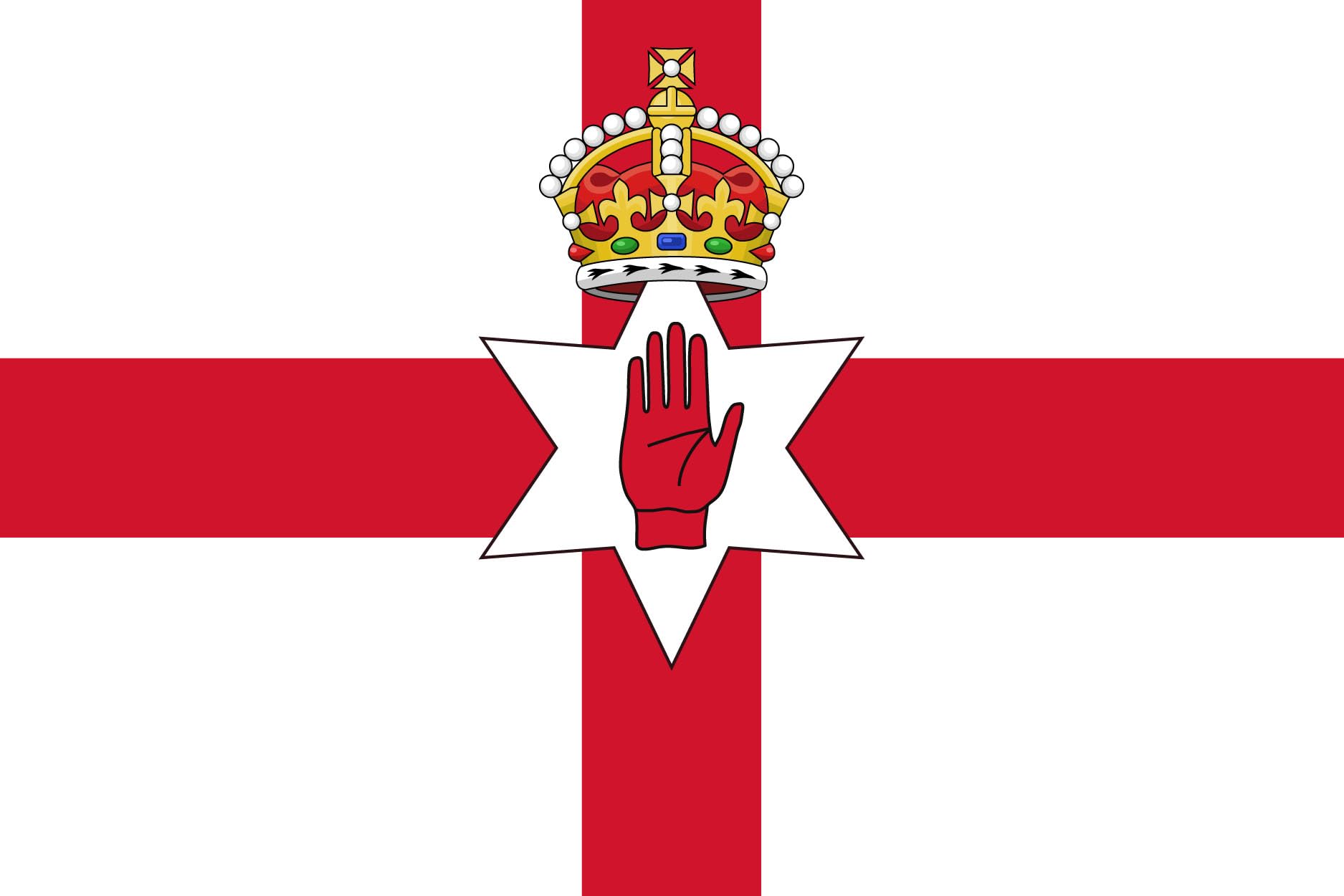 NORTHERN IRELAND FLAG 3 X 5 ' FLAG - NEW 3X5 INDOOR OUTDOOR COUNTRY FLAG