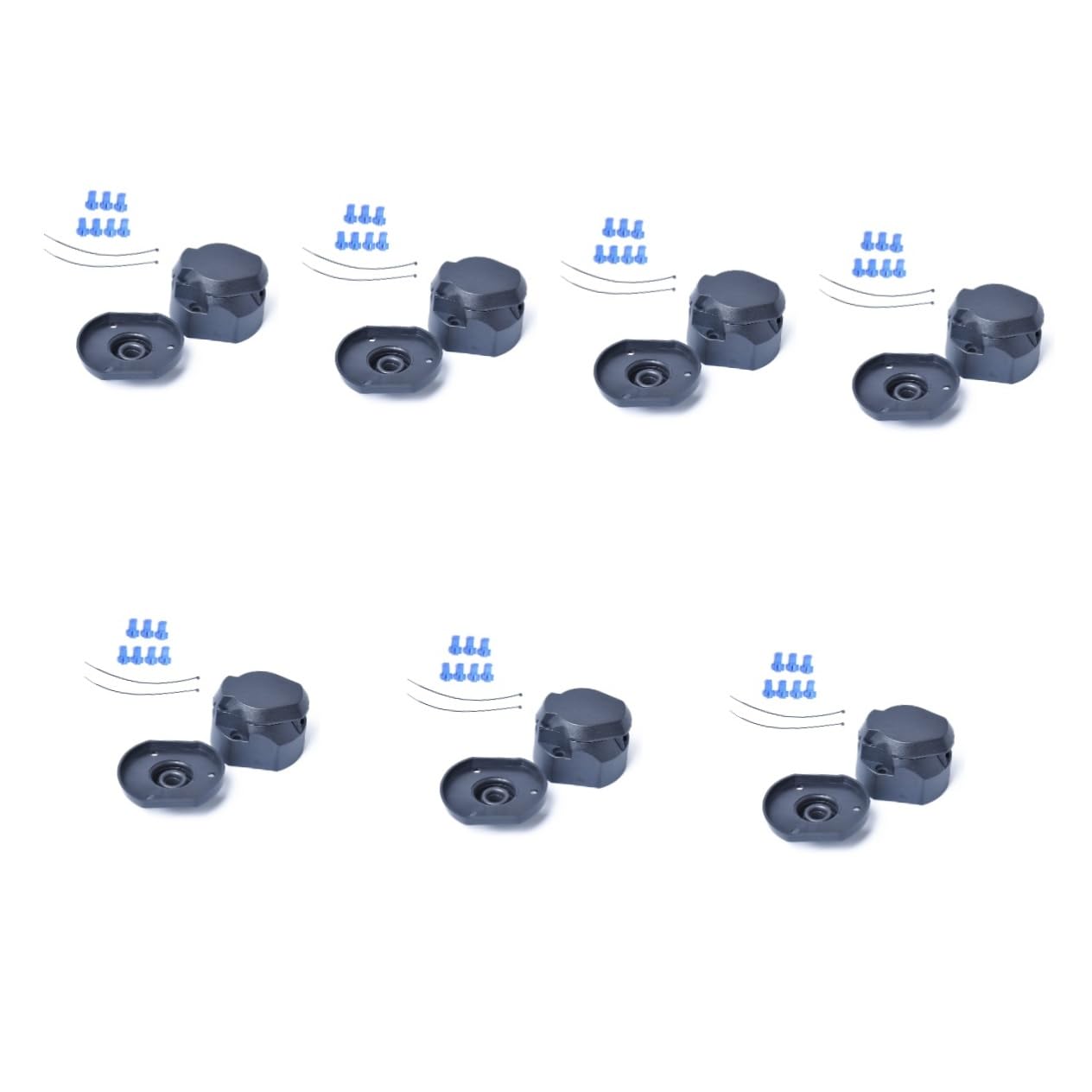 GLEAVI 7piezas Conector De Remolque Pines Europeo con Anillo De Goma Adaptador para Electricidad De y Trailers Compatible con Nuevos y Existentes Sistemas De Arrastre