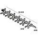 Movoja AQ-Luft Aquarium Luftverteiler | 6 Fach | Stufenlos Regulierbar | Varianten: 2-10fach | Edelstahl | Verteiler Luftstromregler Aquarien