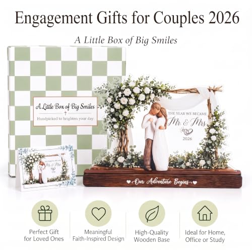 Wedding Gifts for Couples 2026, Acrylic Wood Wedding Plaque - Image 2