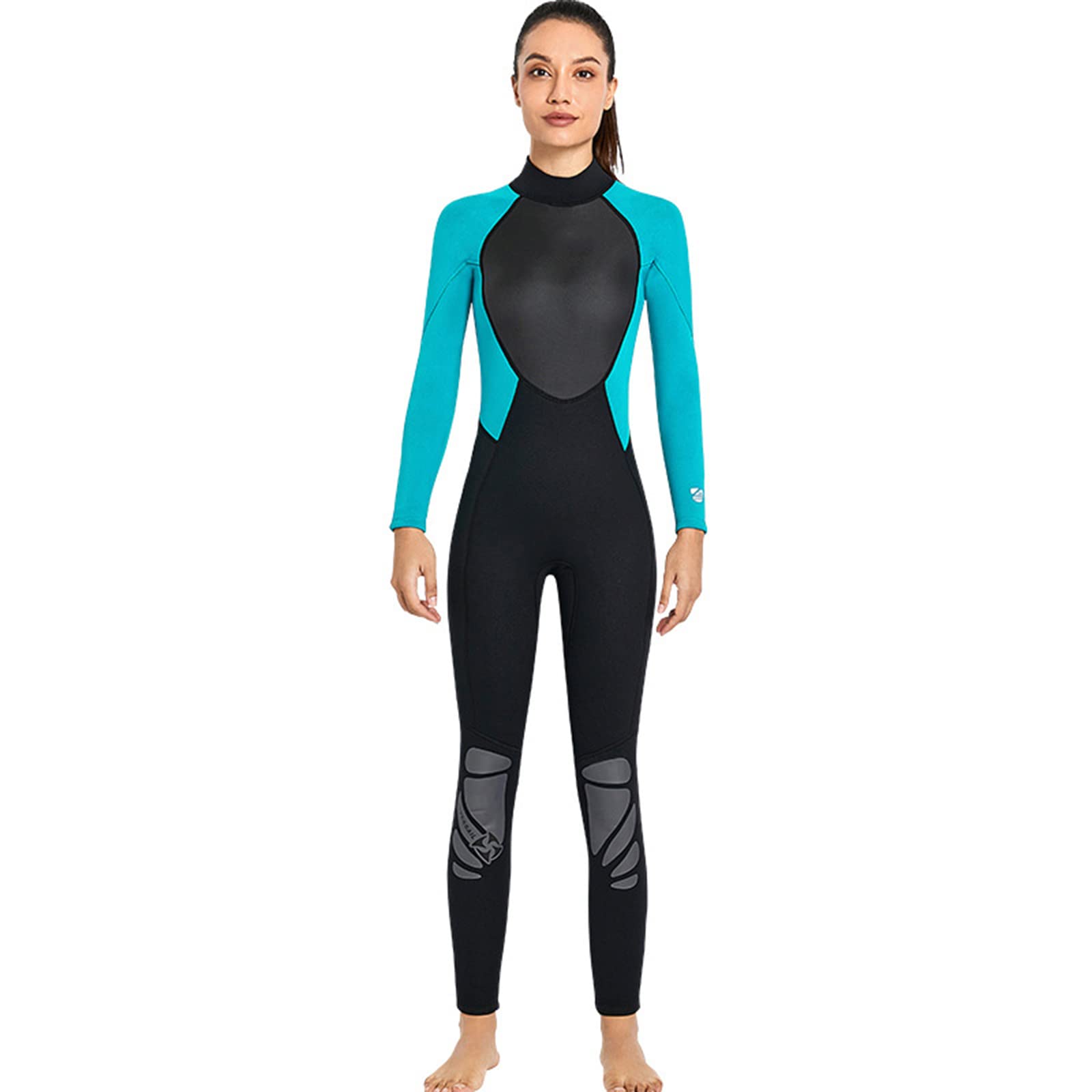 3mm Trajes de Neopreno Hombre Mujer, Traje de Buceo Completo Cremallera Trasera, Térmico Protección UV Wetsuit para Snorkel Buceo Natación Surf Esnórquel,Women Green,XS