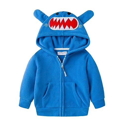 Image of Mud Kingdom Fleece Hoodies Jacket for Boys Girls Full Zipper Long Sleeve Happy Halloween