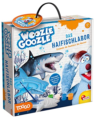 WOOZLE GOOZLE DAS LABOR DER HAIFISCHE , Entdecke die Raubtiere des Meeres! , Experimentierset für Einsteiger und Kinder ab 7 Jahre, Haifischlabor
