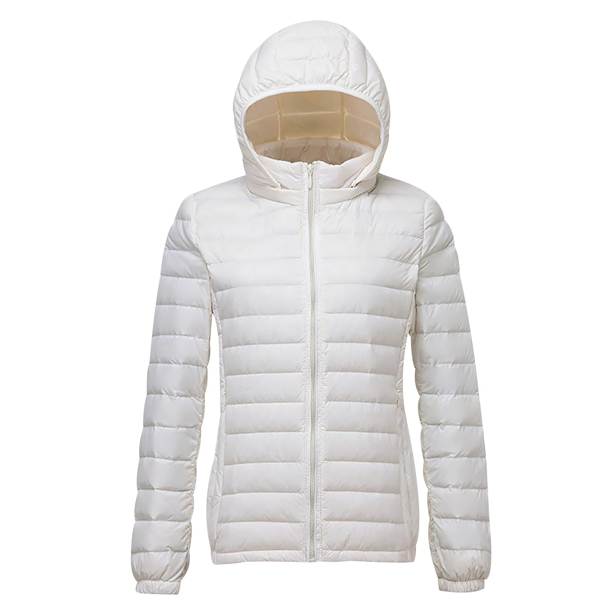 Pengniao Piumino Leggero Donna Piumini Leggeri Giacca Cappotto Piumino Ultraleggero Donna Giacconi Piuma Invernali Caldo Giubbotti Imbottiti Giubbini Imbottito Trapuntato Invernale Signora Ultralight Cachi M - 5