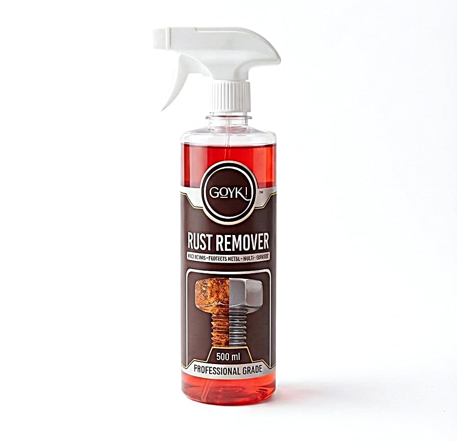 Rust Remover Spray 500 ml | Fast-Action Heavy-Duty Rust Cleaner for Metals, Tools, Auto Parts & Appliances | Professional Grade Formula | Removes Corrosion, Oxidation & Stubborn Rust Stains
